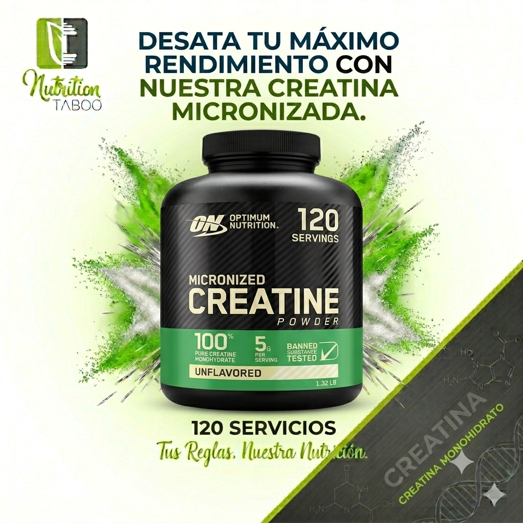 Creatine Powder Micronized Optimum Nutrition 120serv