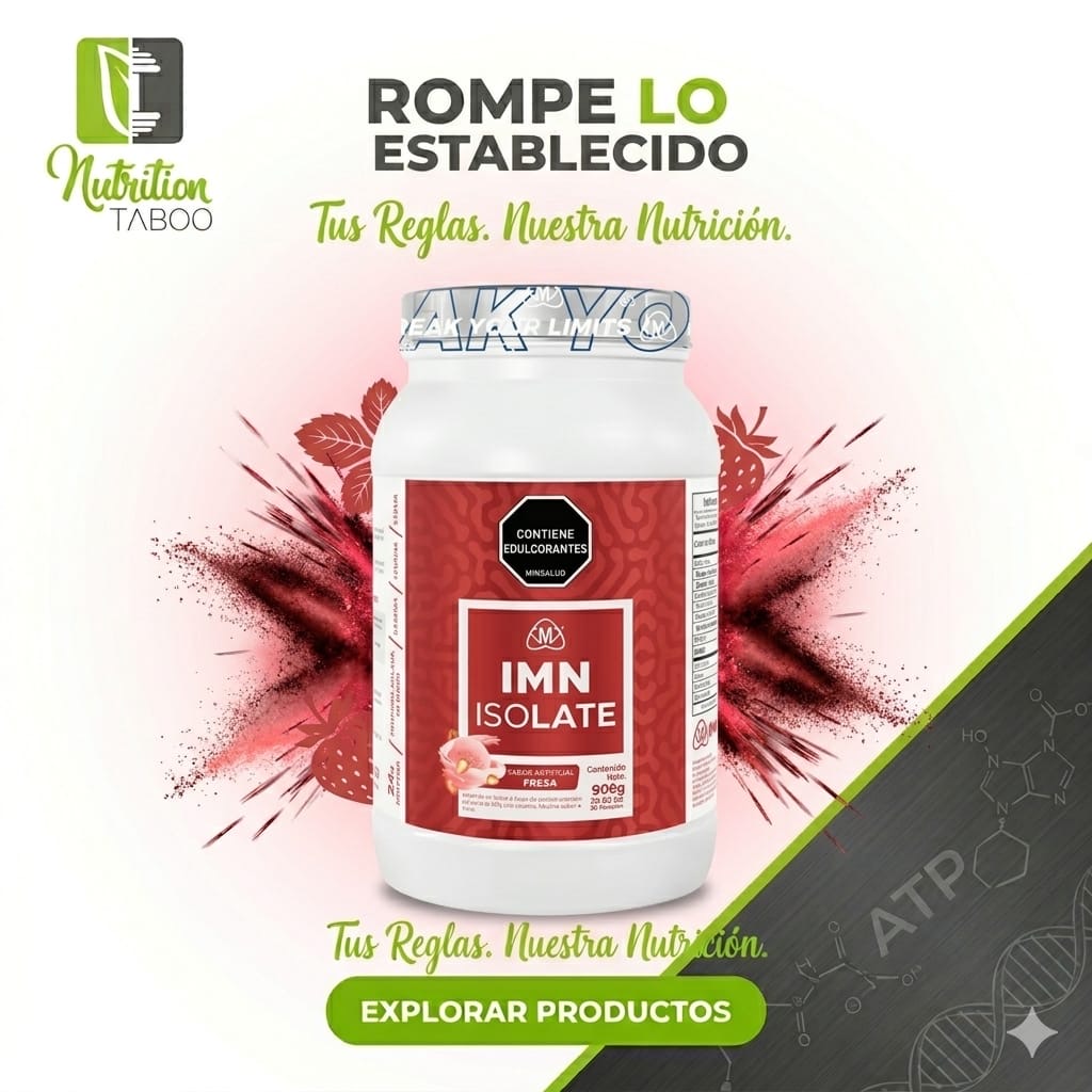 IMN Isolate 2lbs (908g) | 30 Porciones FRESA